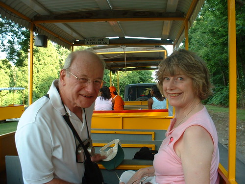 Dennis and June on the train