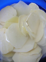 potatoes in water